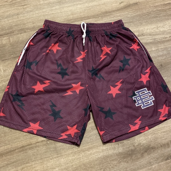 Eric Emanuel x Bape Classic Purple Pink Black Shorts - Picture 1 of 4